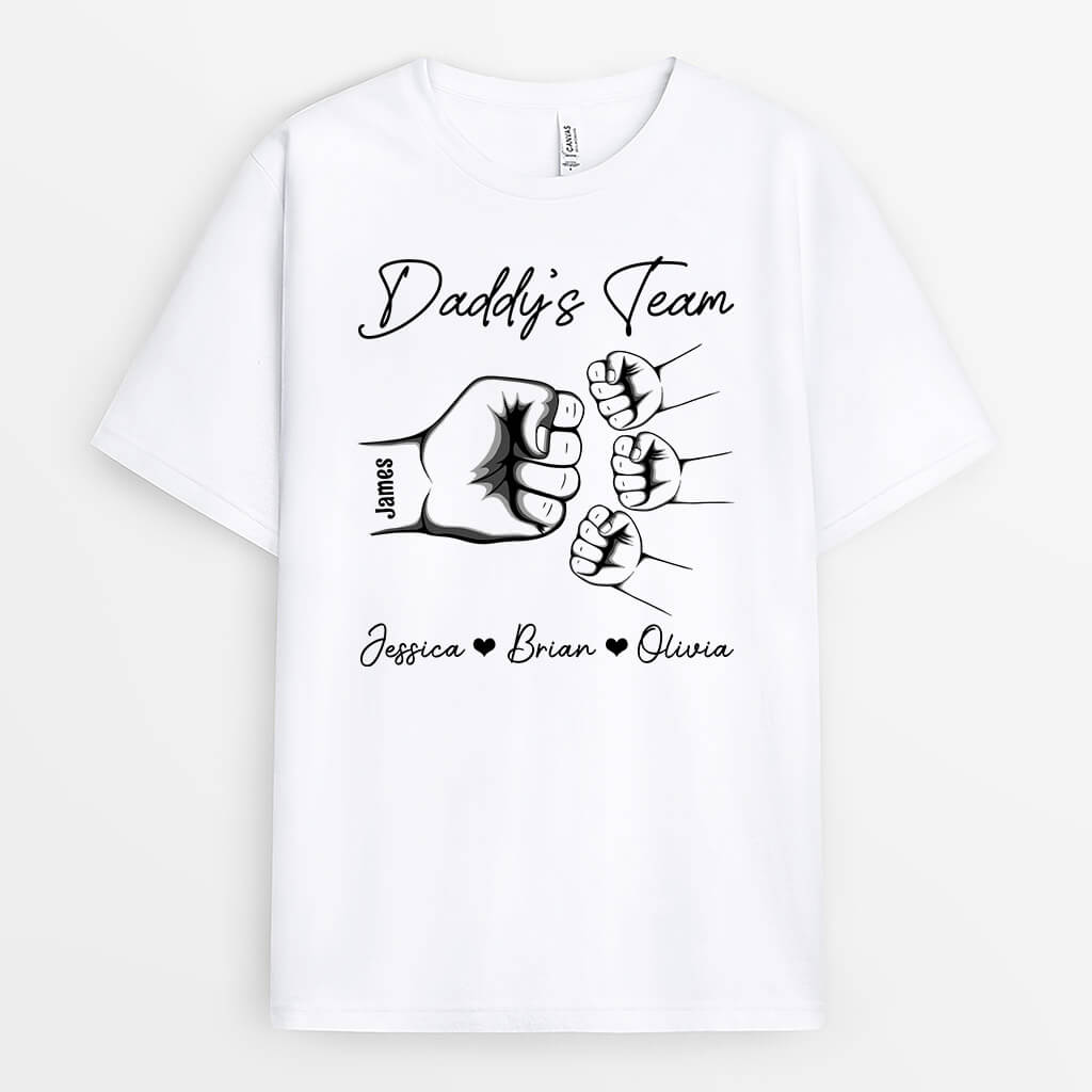 1461AUK1 personalised daddys team t shirt