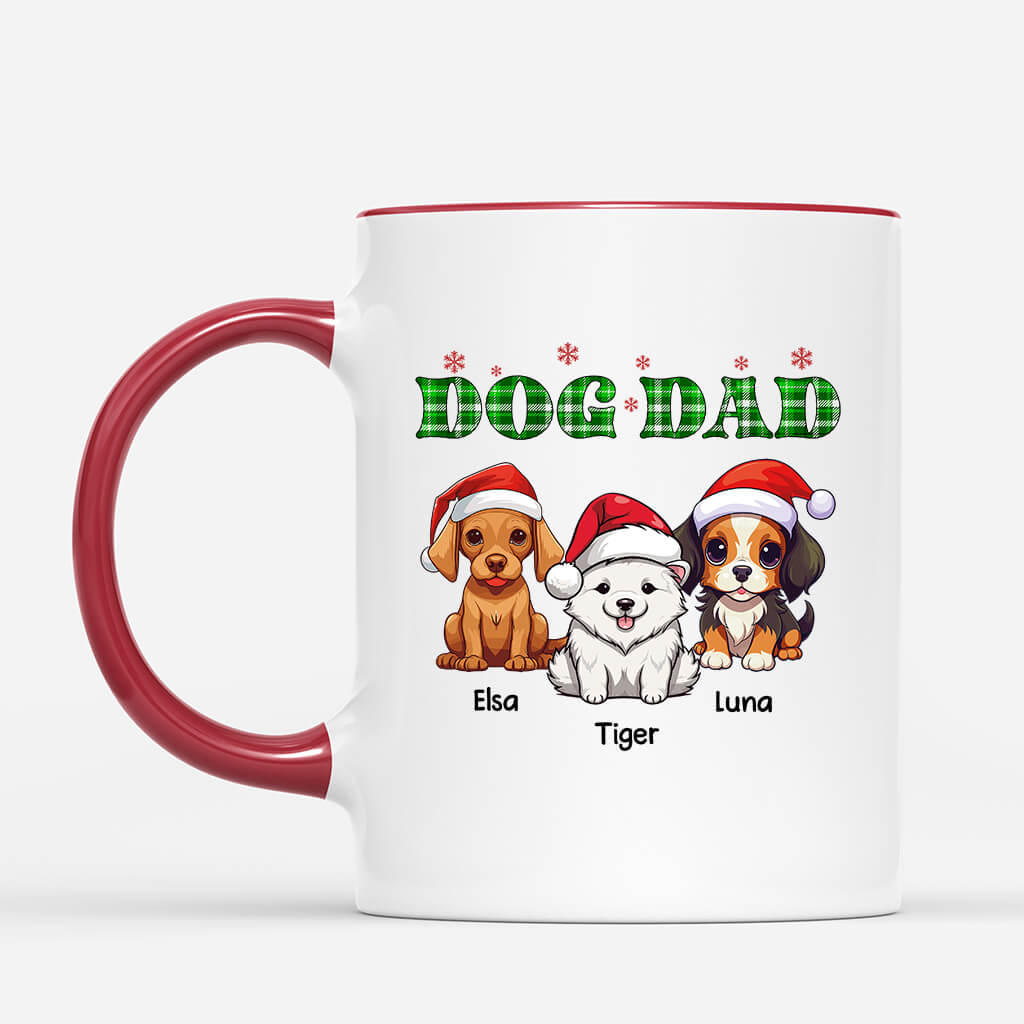 Personalised Christmas Dog Mum/Dog Dad Mug