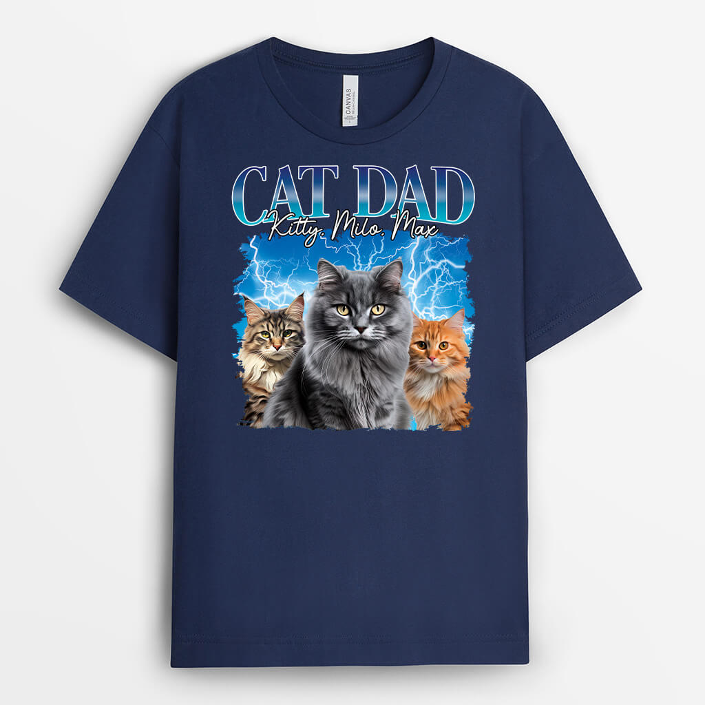 Personalised Best Cat Mum/Cat Dad T-Shirt