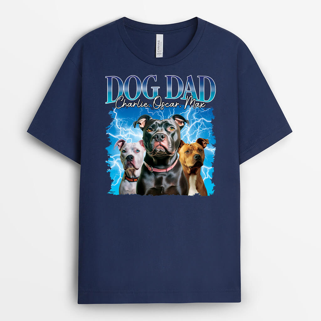 Personalised Best Dog Mum/Dog Dad T-Shirt