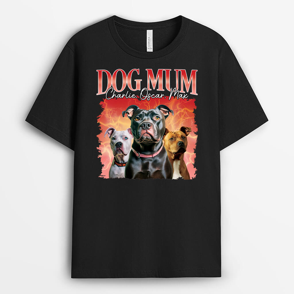 Personalised Best Dog Mum/Dog Dad T-Shirt