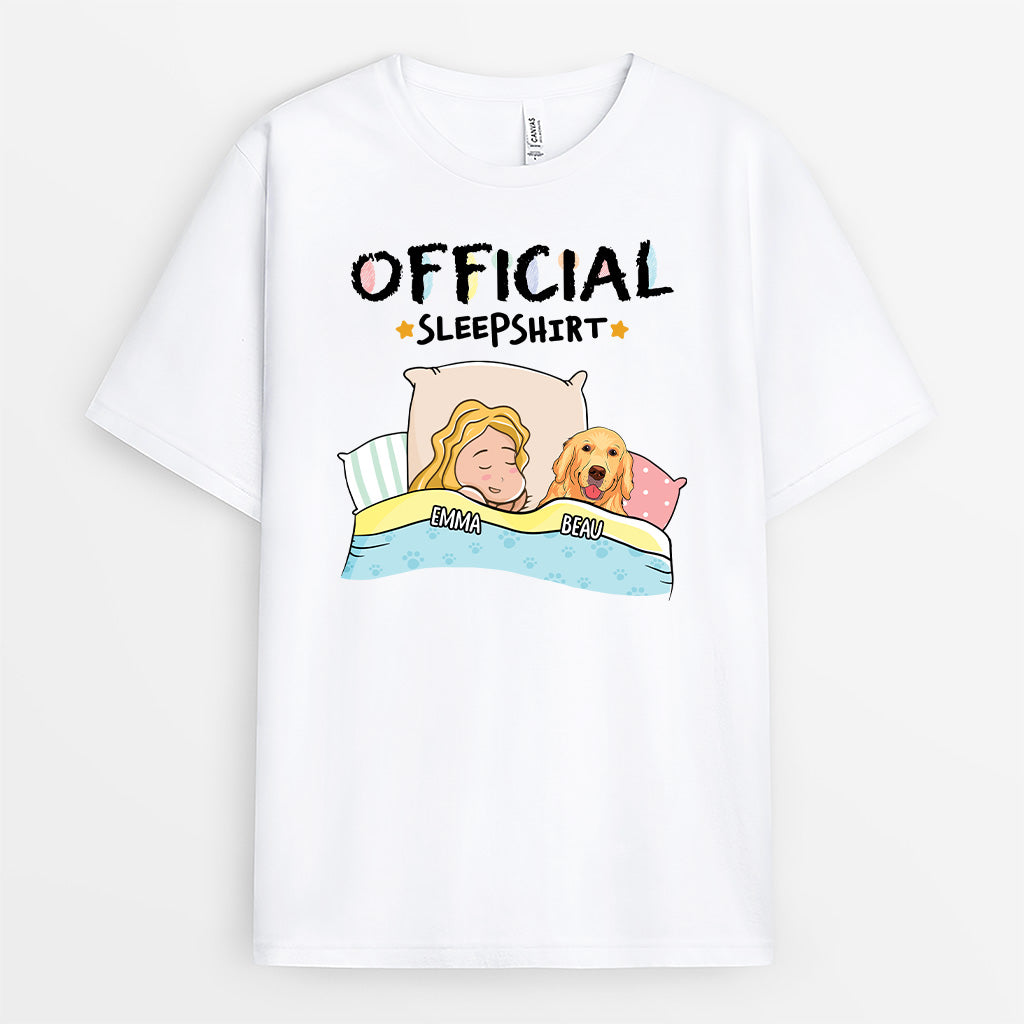 Personalised The Official Sleepshirt Dog T-Shirt