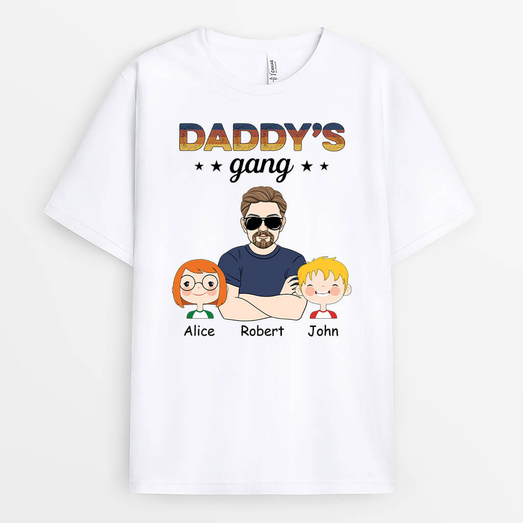 Personalised Dad's Gang T-Shirt