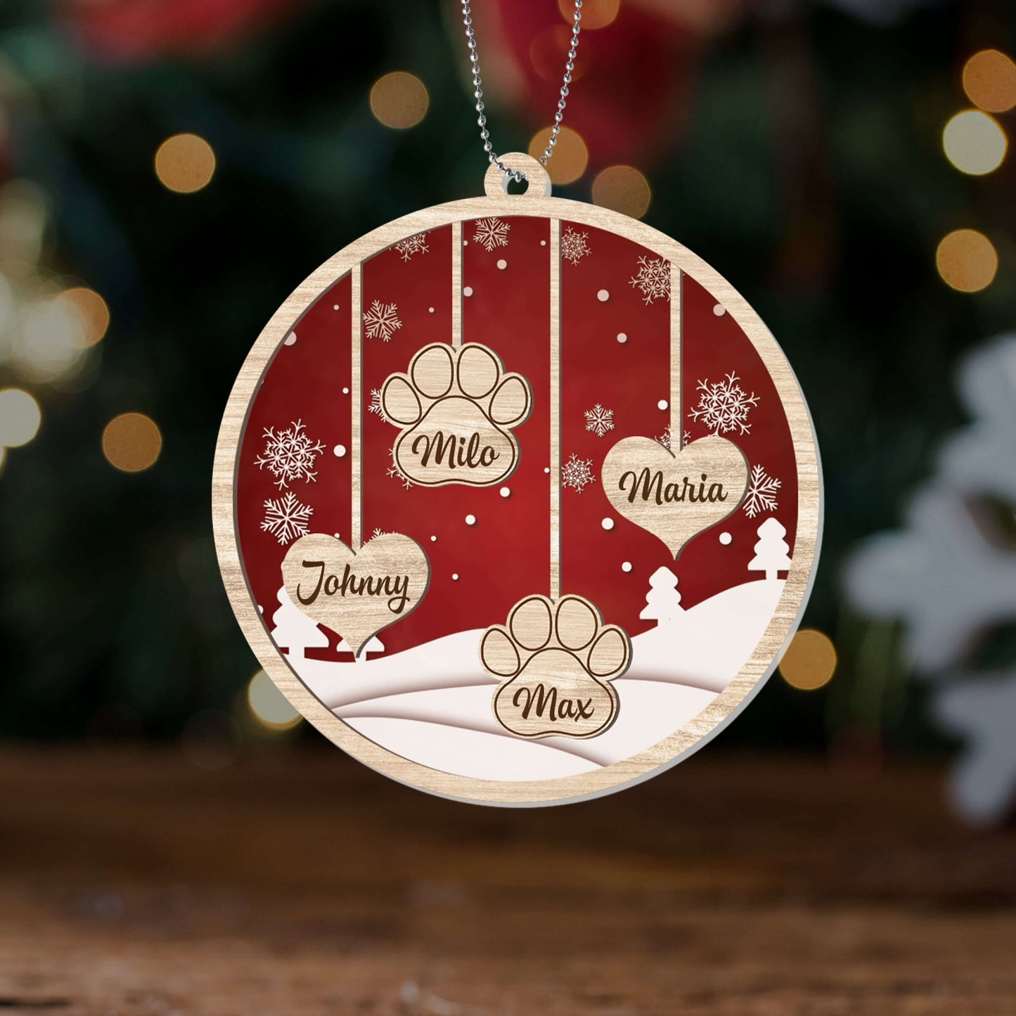 Personalised Xmas Family Orrnament