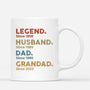 1503MUK1 personalised legend husband daddy grandad since t shirt