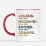 1503MUK2 personalised legend husband daddy grandad since t shirt