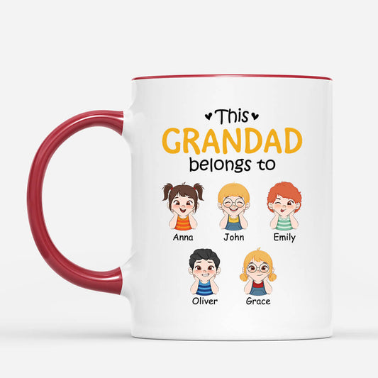 1517MUK2 personalised this grandma belongs to kids mug