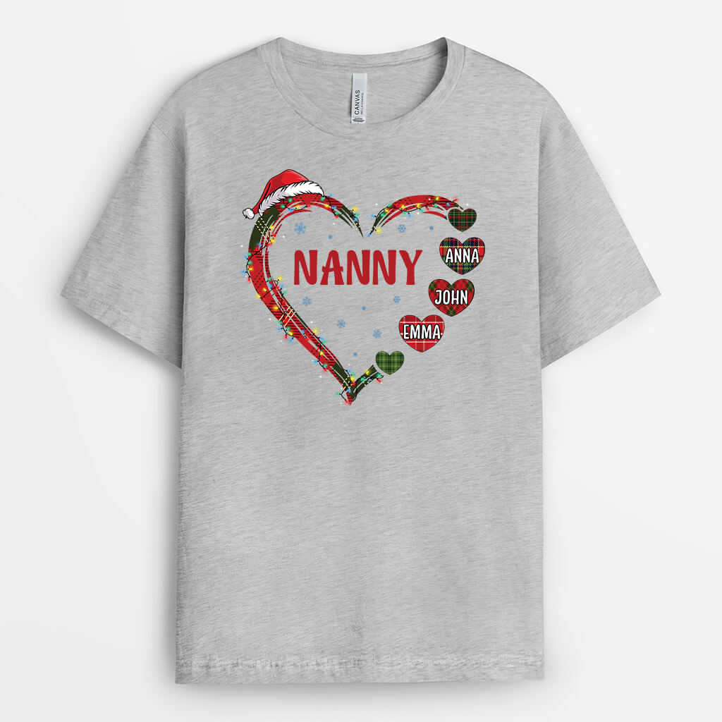 Personalised Grandma Xmas T-Shirt