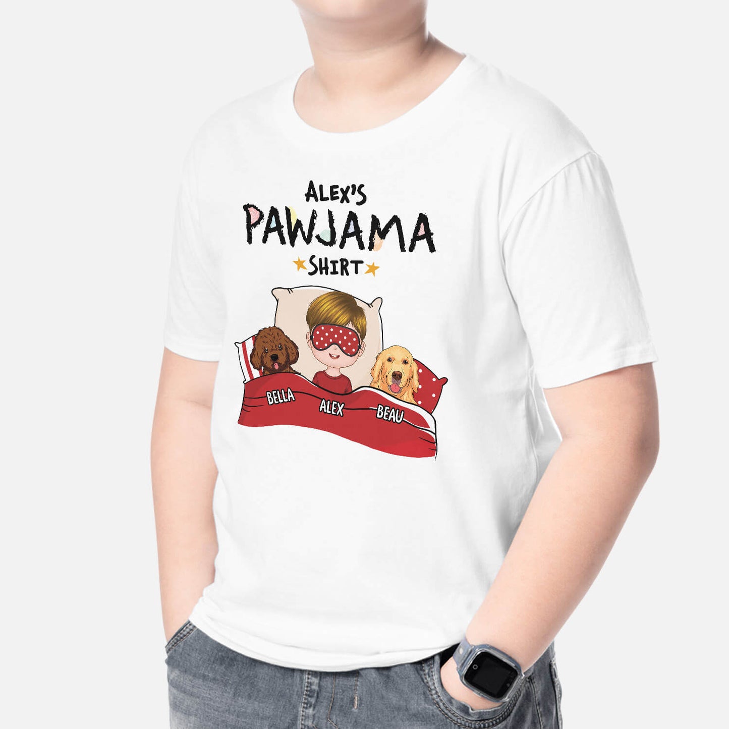Personalised My Dog Pawjama Kid T-Shirt