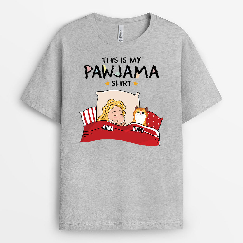 Personalised This Is My Best Cat Pawjama T-Shirt