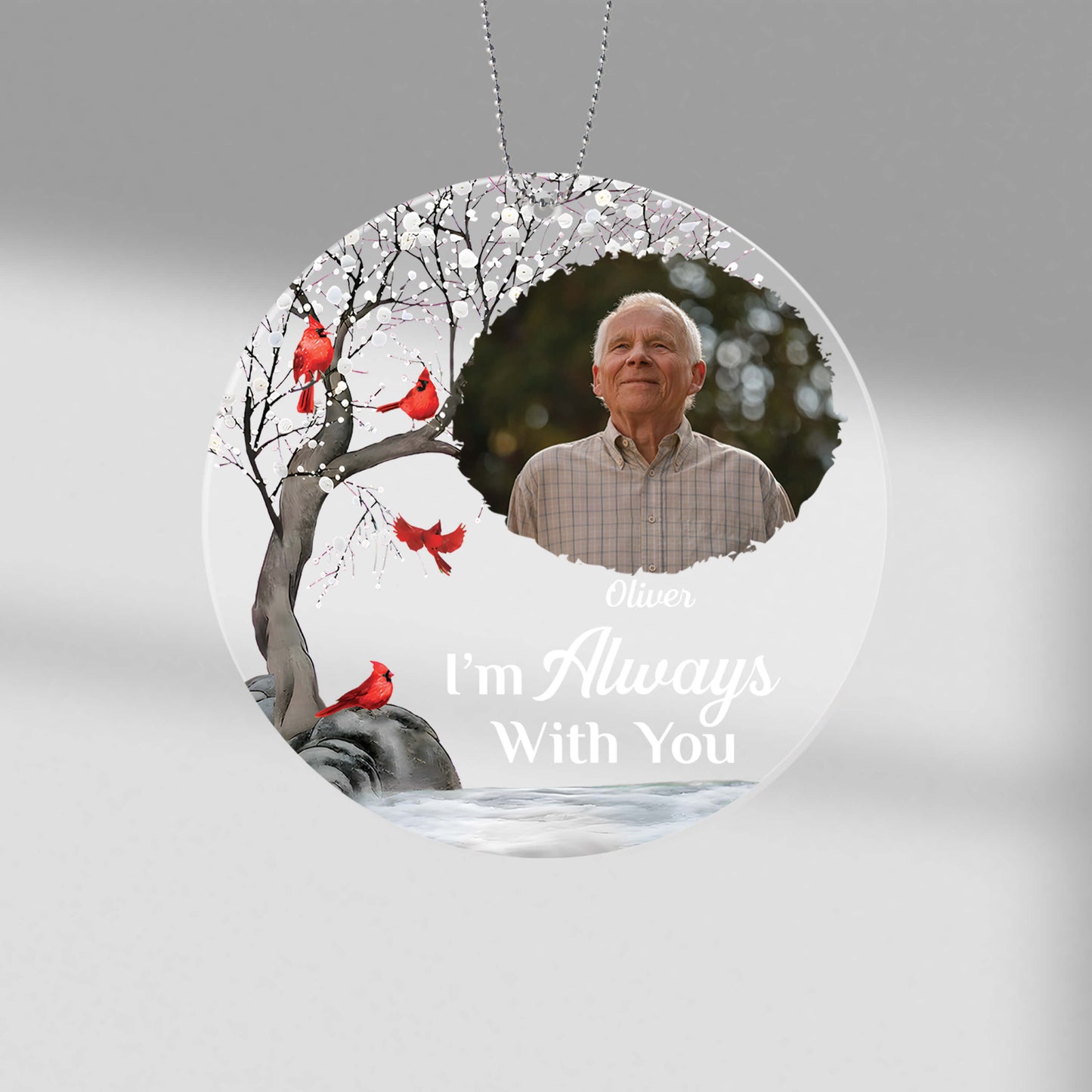 Personalised I'm Always Here With You Ornament