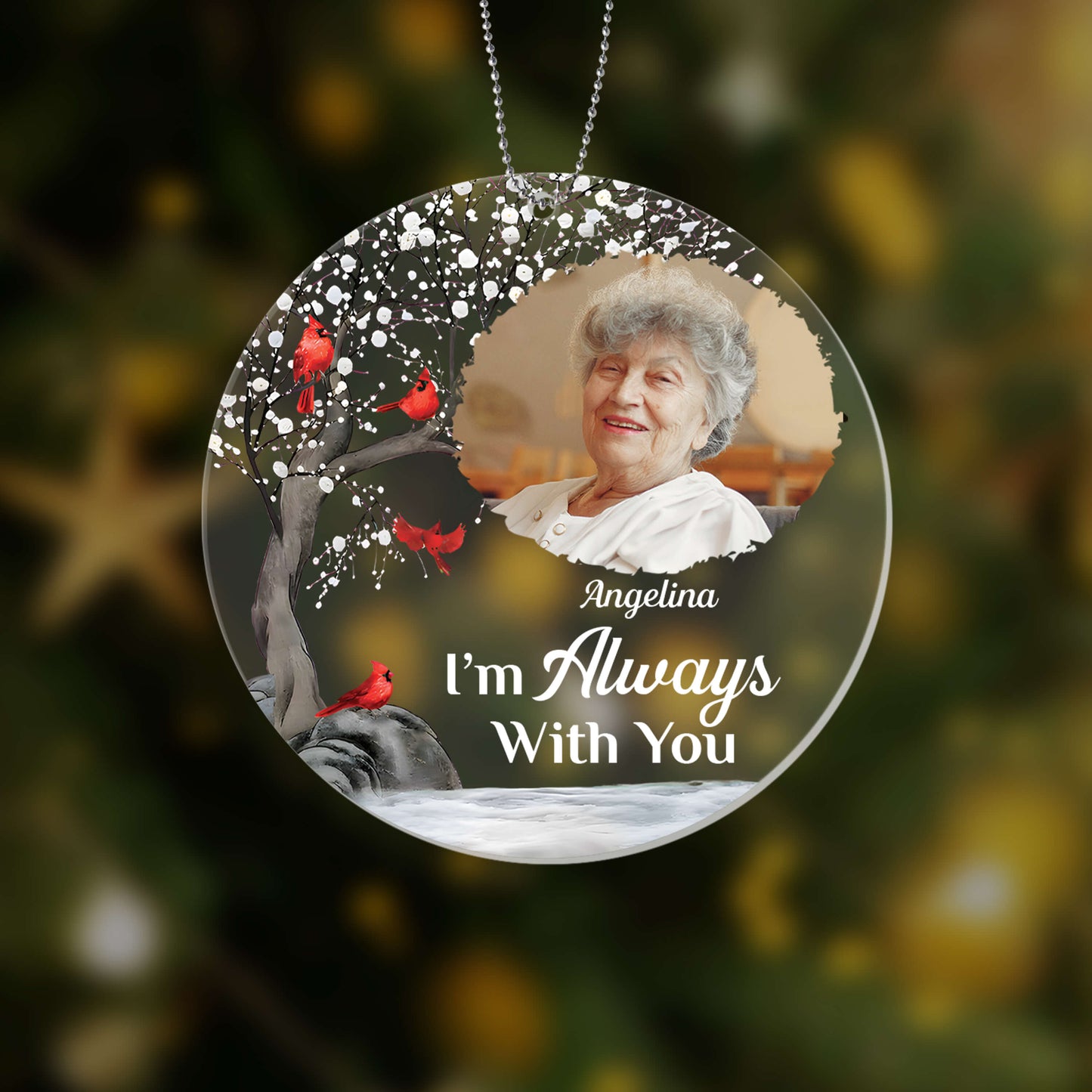 Personalised I'm Always Here With You Ornament