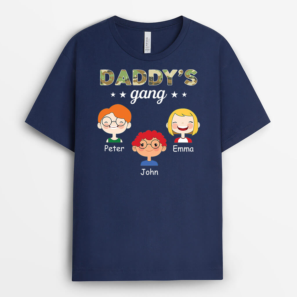 Personalised My Best Dad's Gang T-Shirt