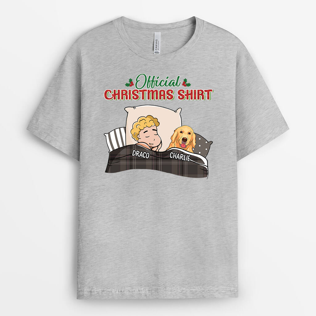 Personalised Official Xmas Dog Outfit T-Shirt