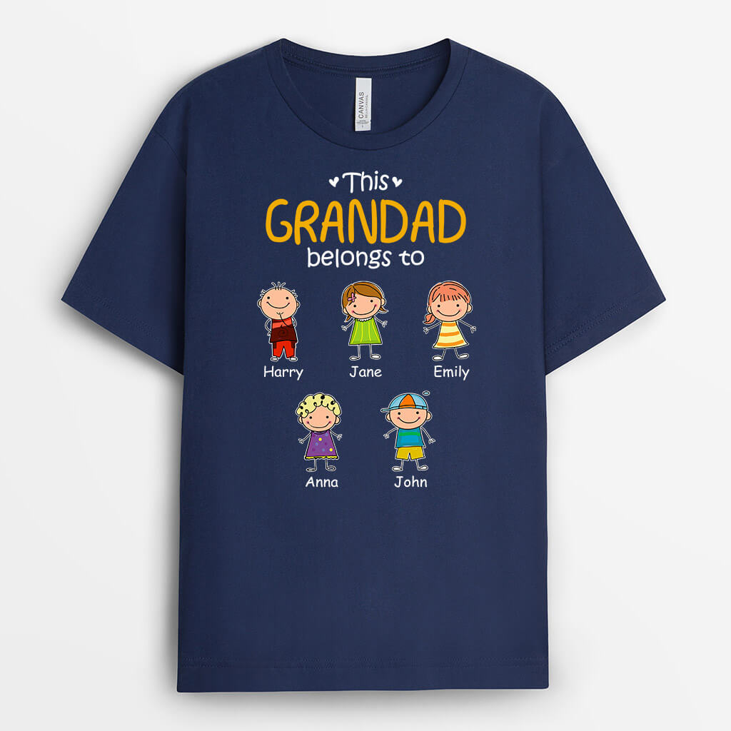 Personalised This Best Daddy/Grandpa Belongs To T-Shirt