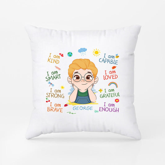 1552PUK2 personalised i am smart grandkids pillow