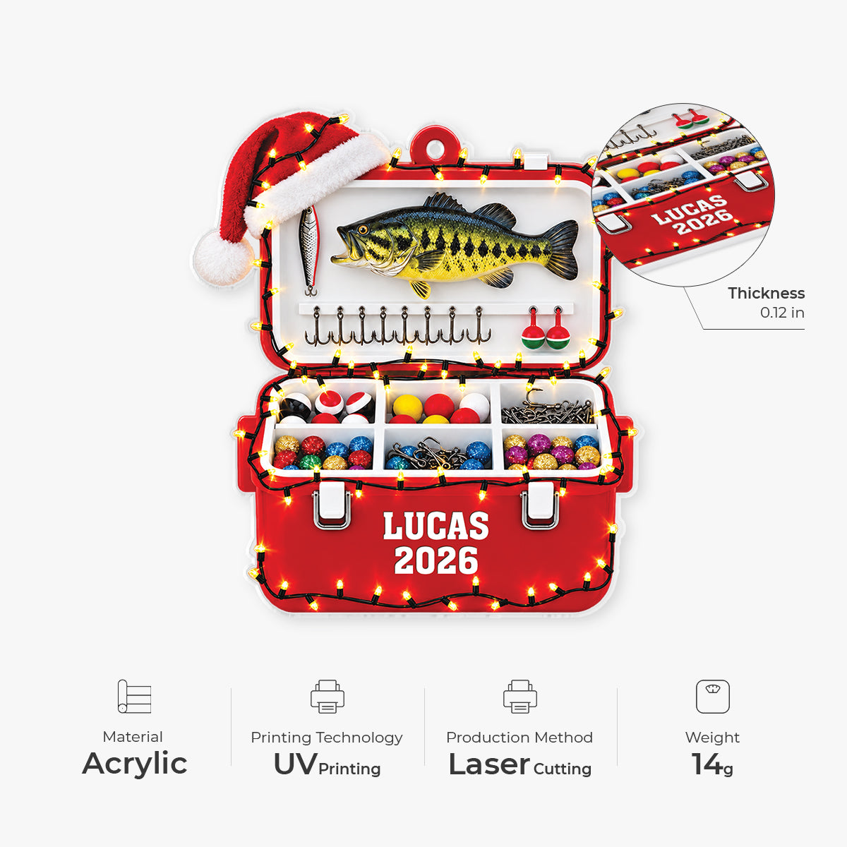 16005ON ProAcrylicOrnament CouUK RnDNone IdeNgoc NicFishing