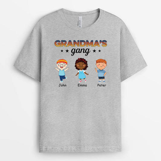 1606AUK2 personalised grandmas gang t shirt