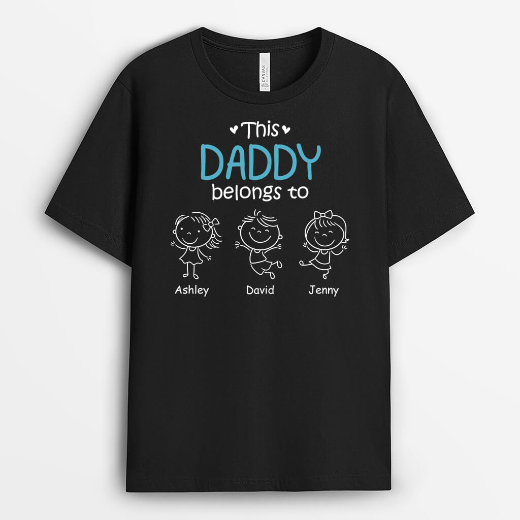 Personalised This Best Grandad Belongs To T-Shirt