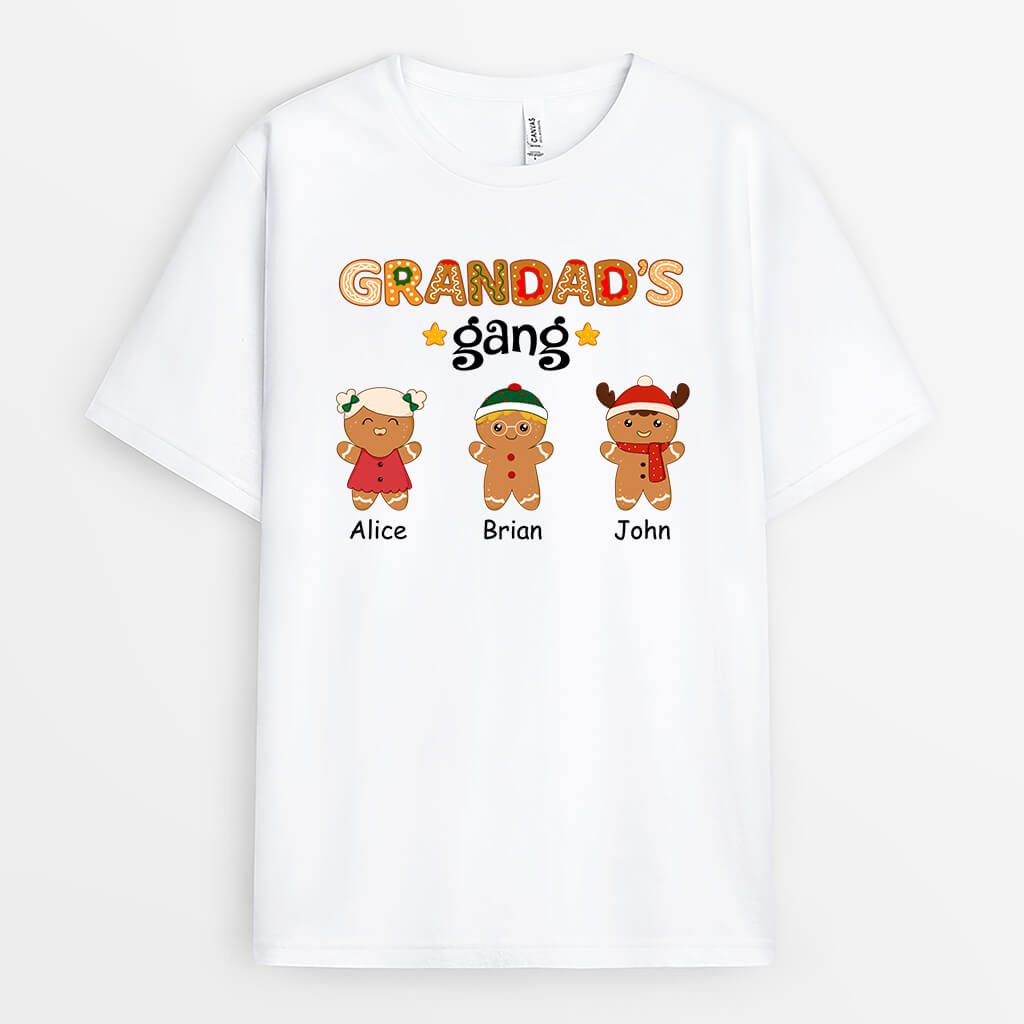 Personalised Best Grandpa's Gang T-Shirt