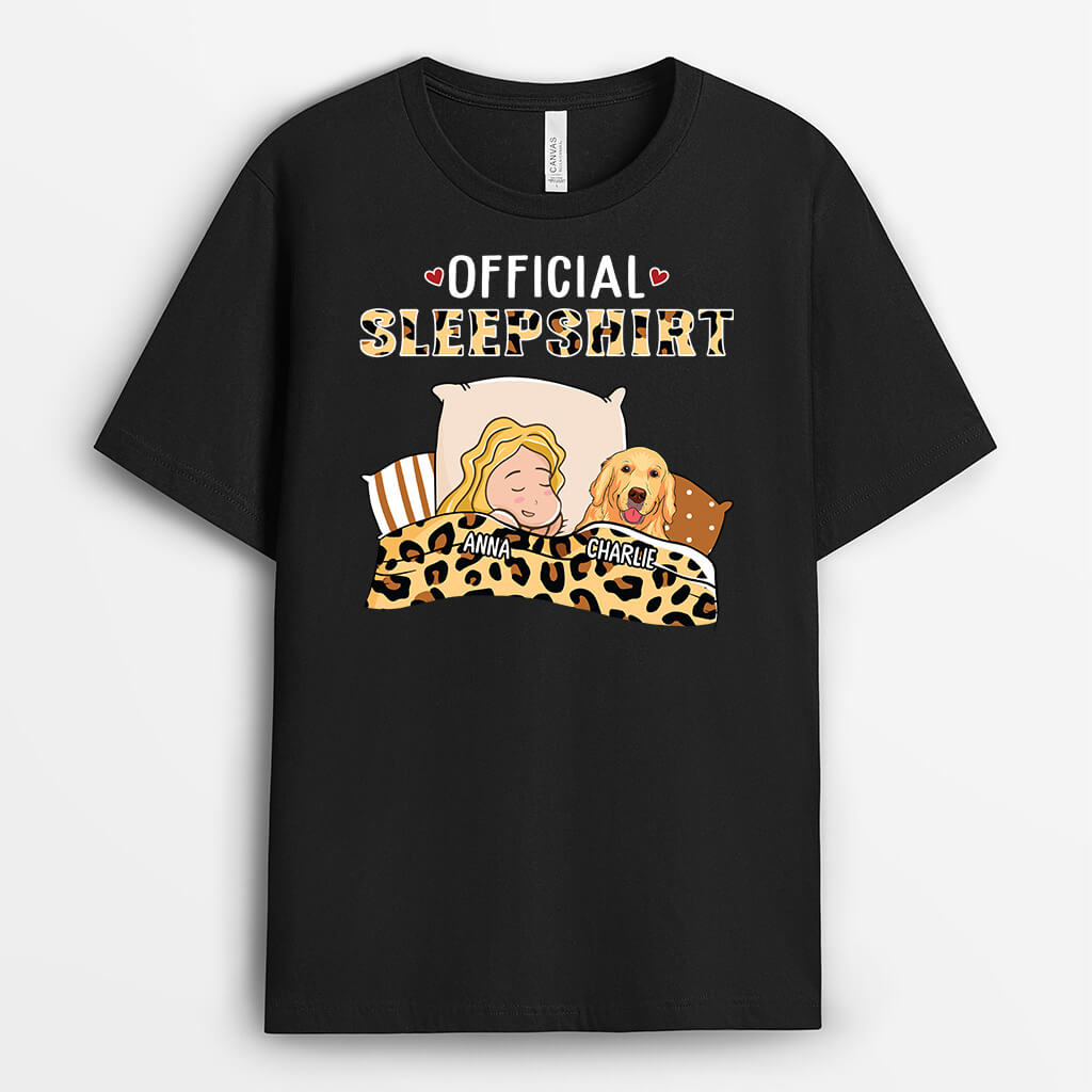 Personalised Official Sleepshirt Dog T-Shirt