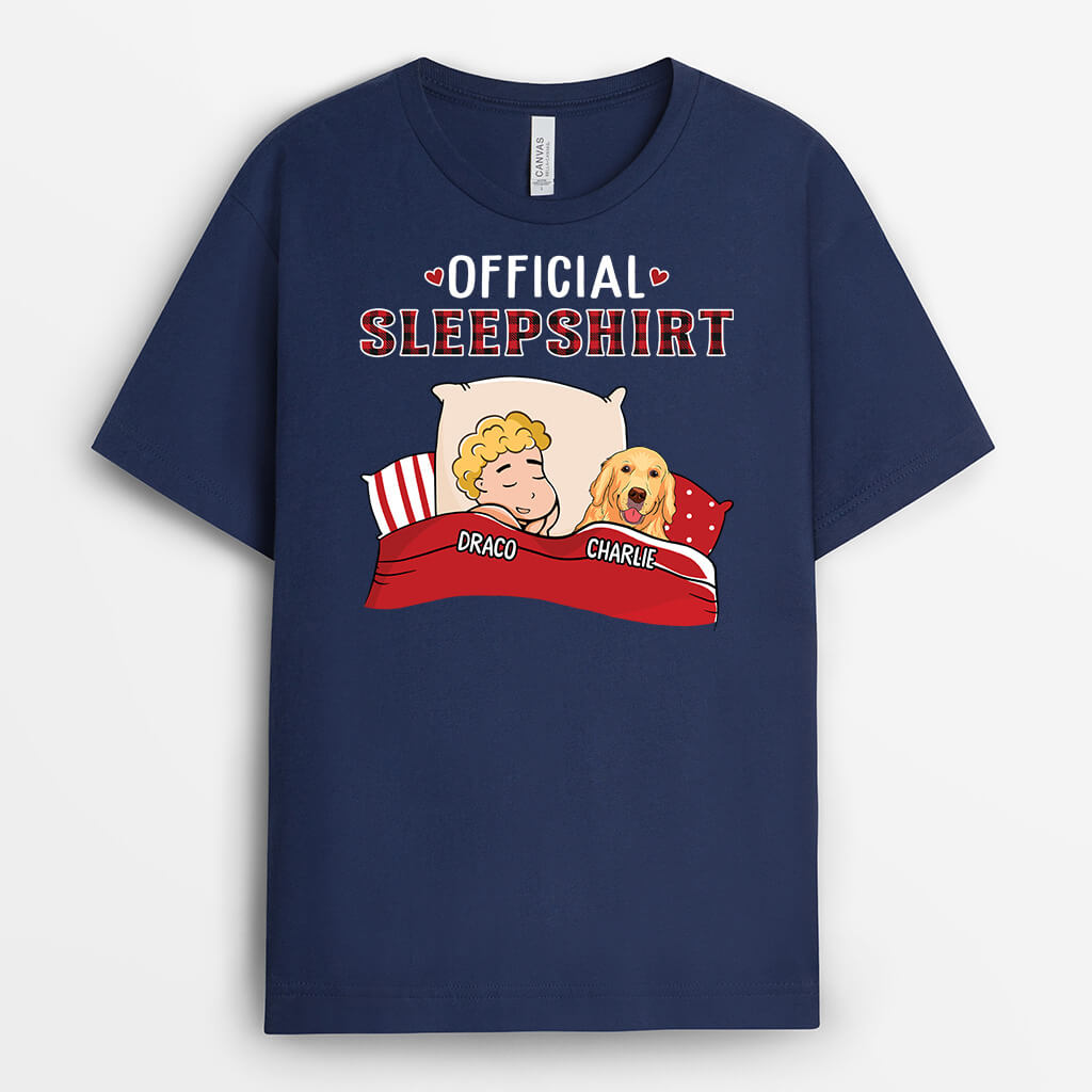 Personalised Official Sleepshirt Dog T-Shirt