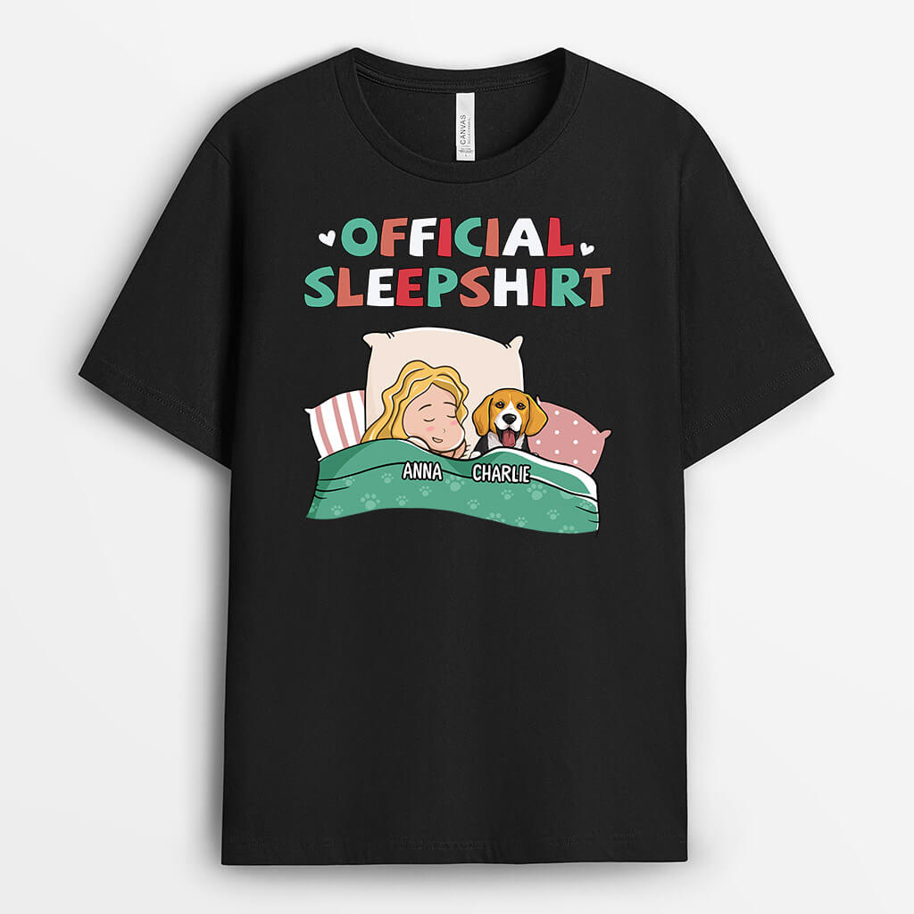 Personalised Official Sleepshirt Dog T-Shirt