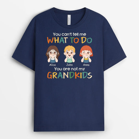 1630AUK2 personalised you cant tell me what to do t shirt