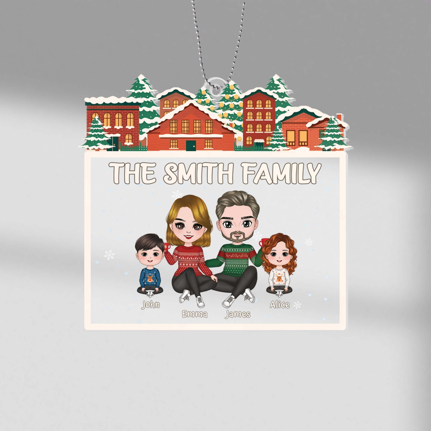 Personalised The Xmas Family Ornament