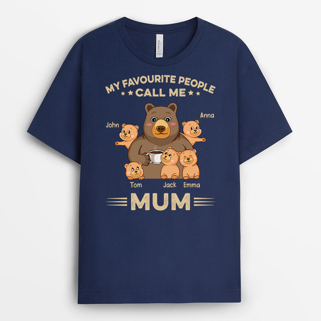 Personalised My Most Favorite People Call Me Grandma T-Shirt