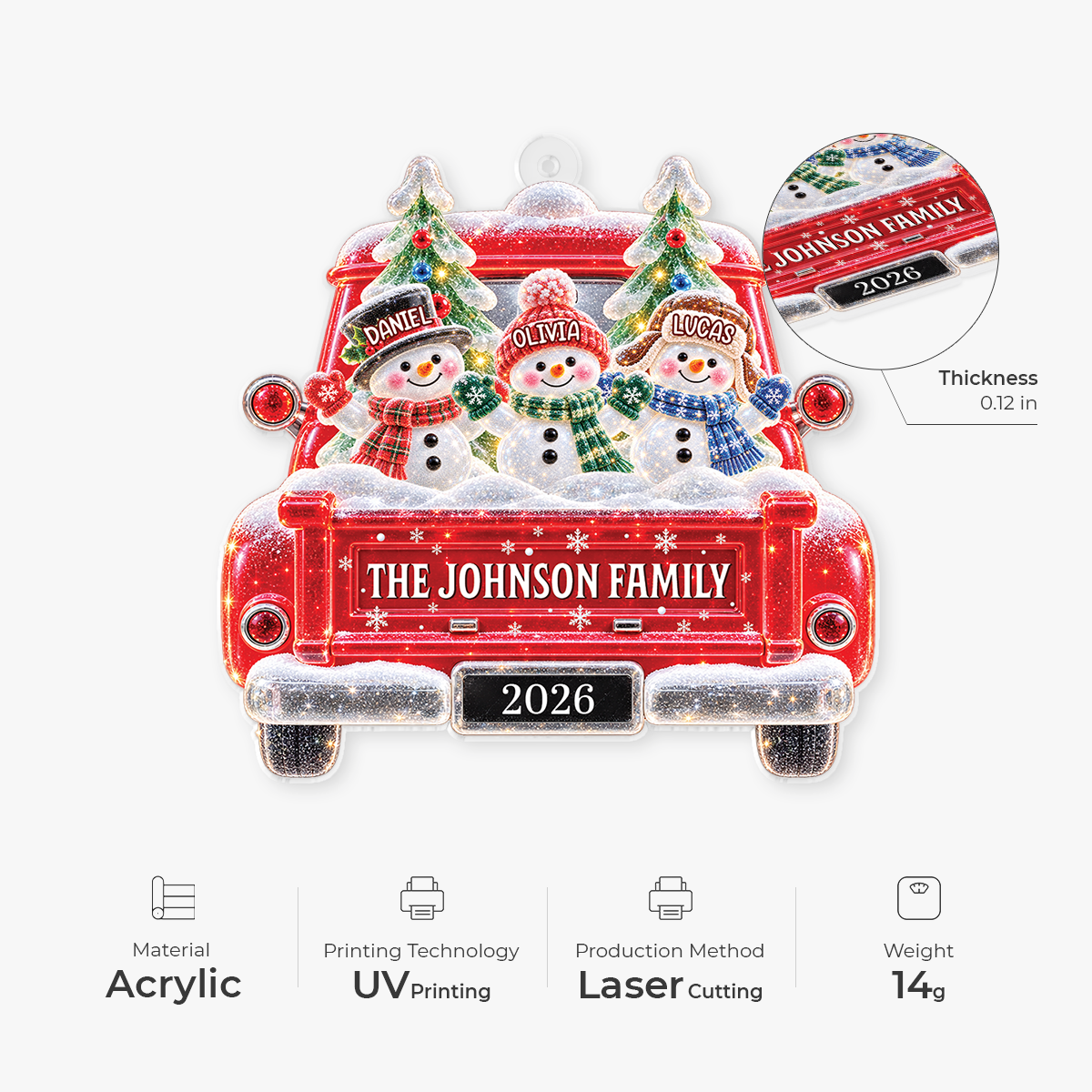 16487ON ProAcrylicOrnament CouUK RnDNone IdeNgoc NicFamily