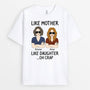 1661AUS1 personalized like mother like daughter arms crossed t shirt