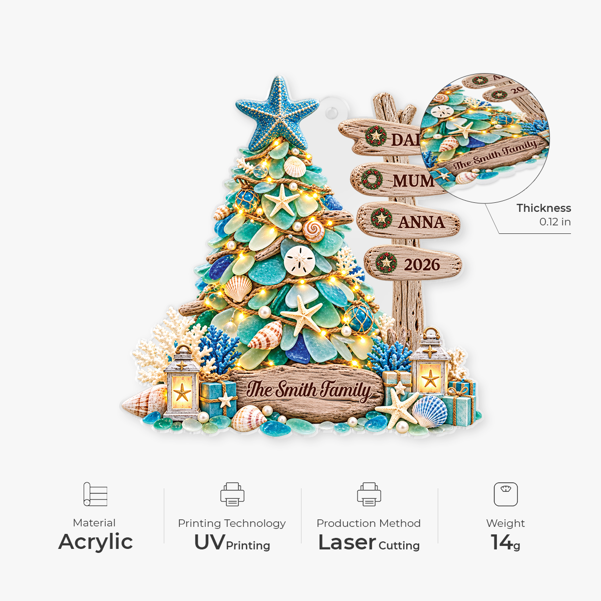16739ON ProAcrylicOrnament CouUK RnDNone IdeNgoc NicFamily