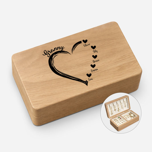 1686AUK1 personalised wooden jewellery box with names for mumgranny 1686aj8p7a