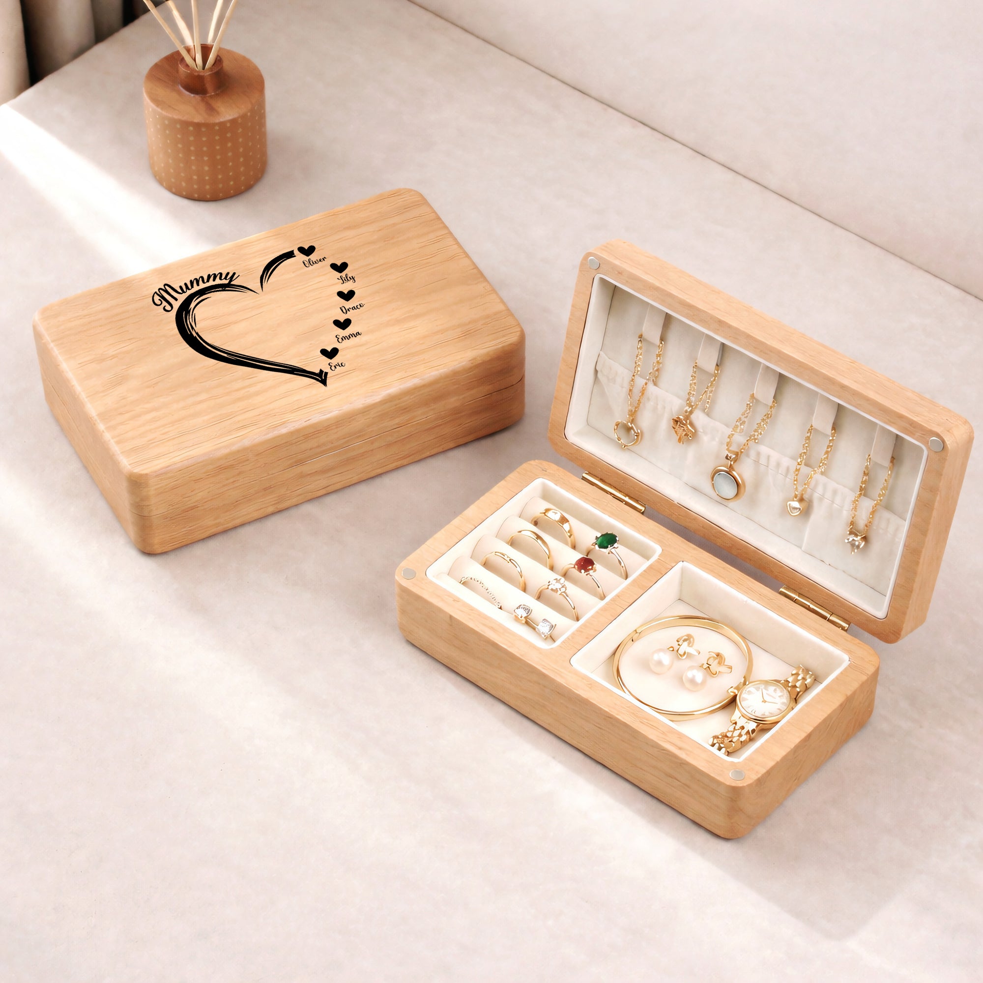 1686AUK2 personalised wooden jewellery box with names for mumgranny 1686aj8p7a