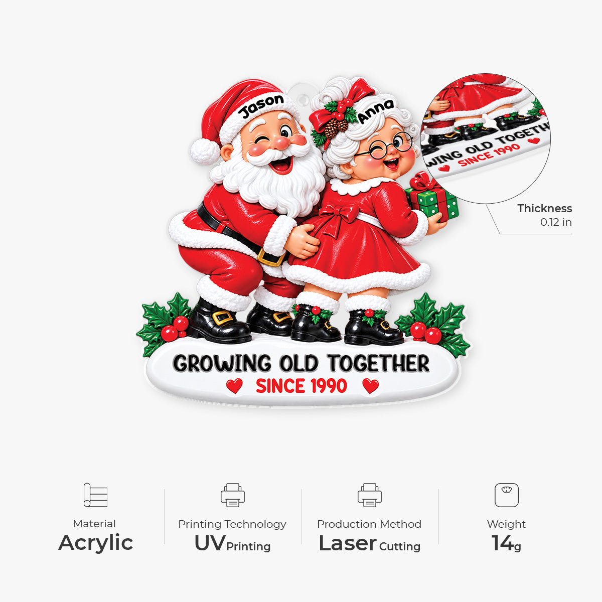 17069O8 ProAcrylicOrnament CouUK RnDNone IdeTNgo NicDTNew