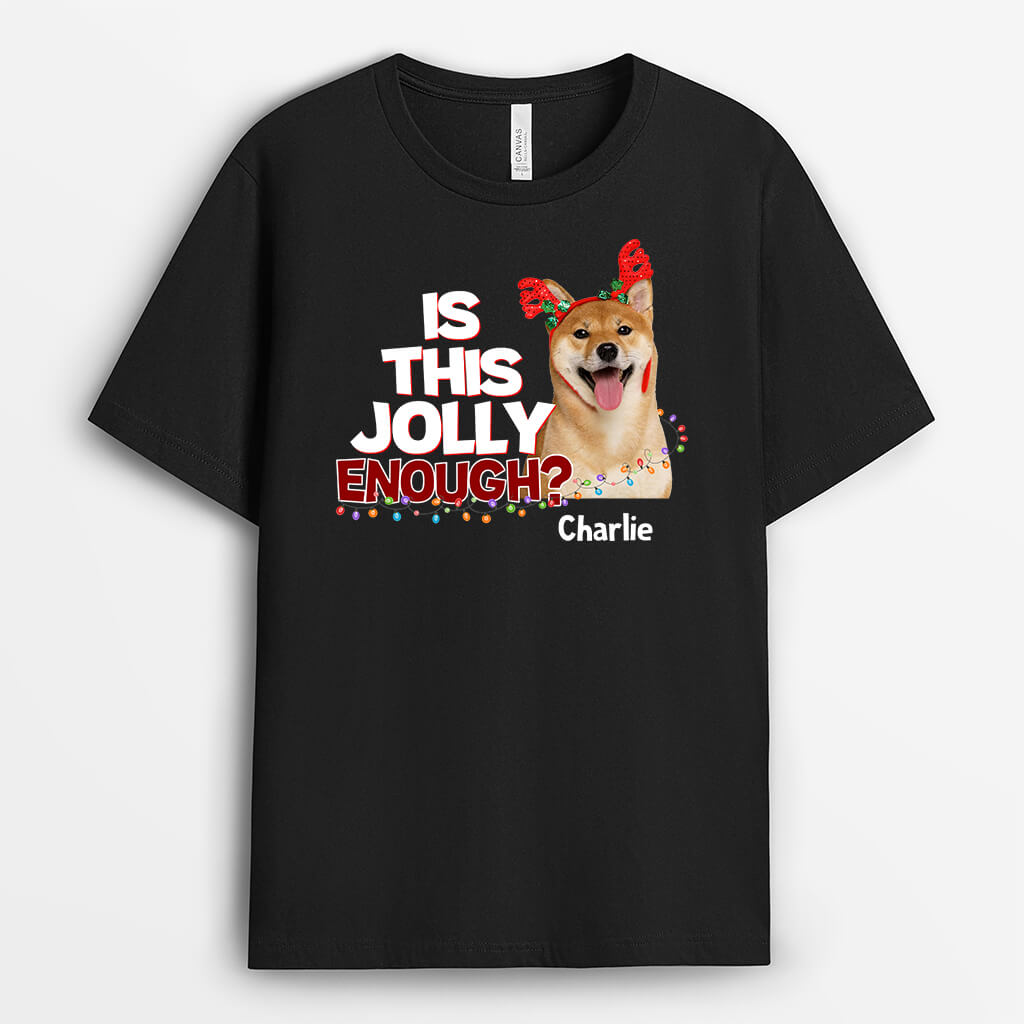 Personalised Is this Jolly Enough Dog T-Shirt