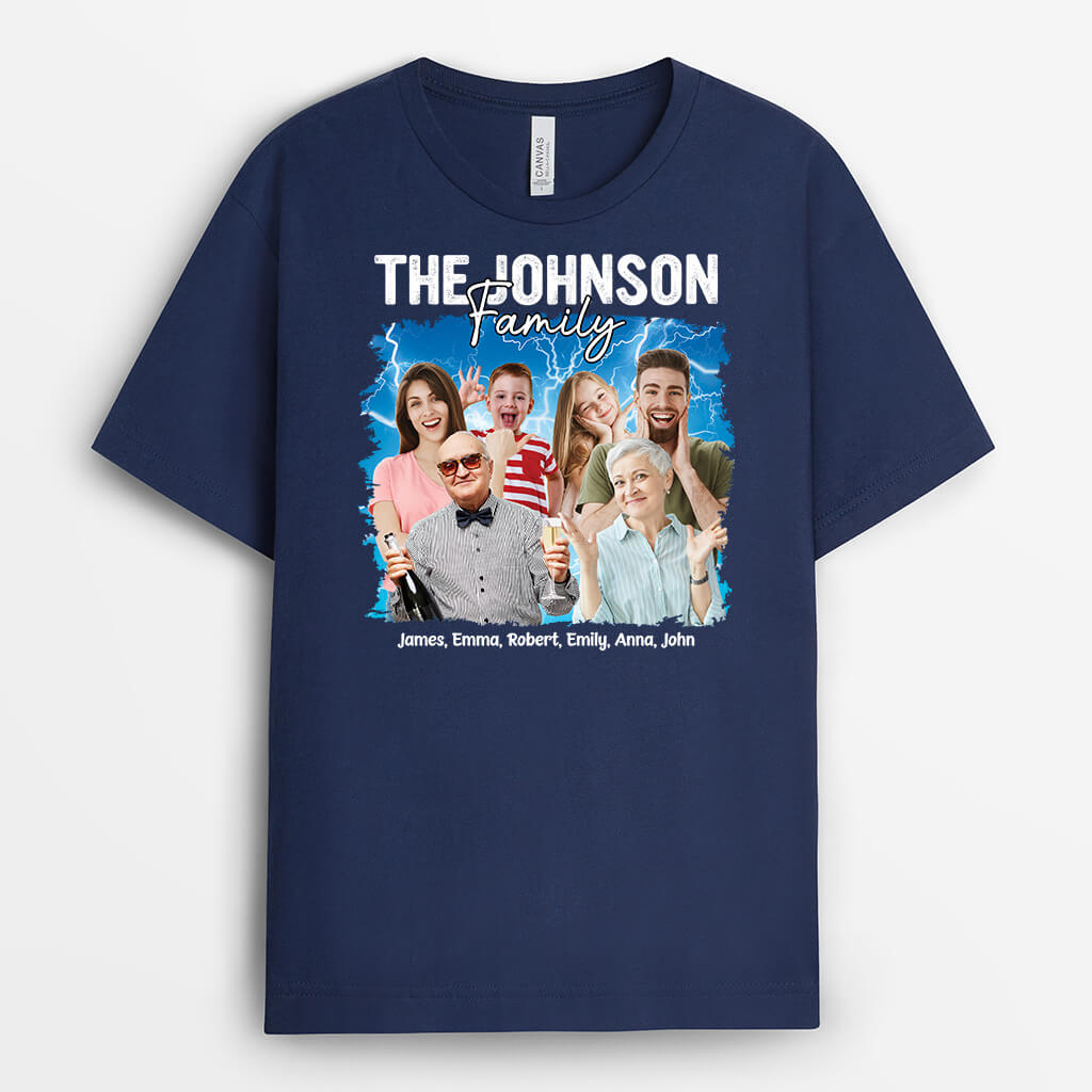 Personalised Picture Of Family T-Shirt