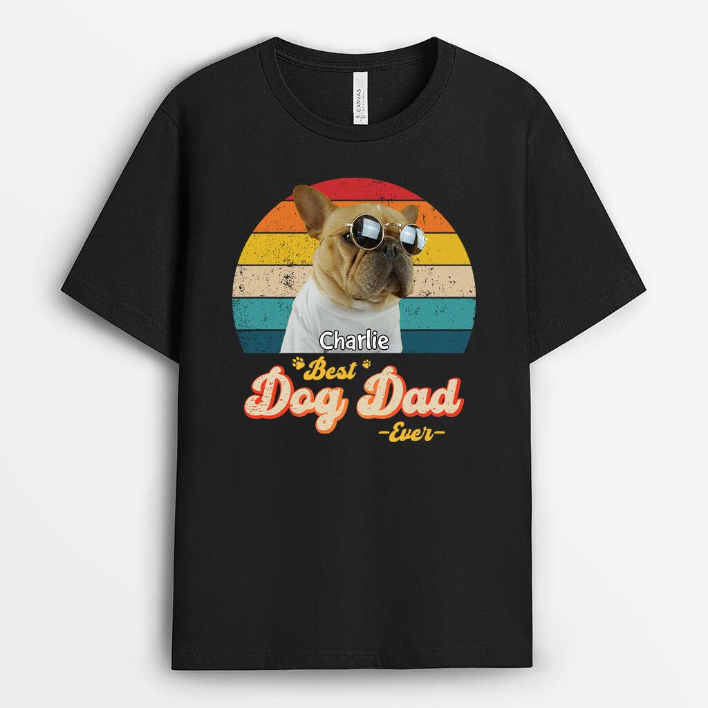 Personalised Best Dog Dad Ever T-Shirt