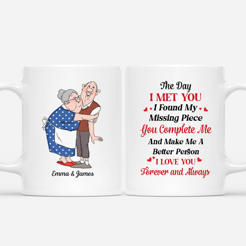 1749MUK1 personalised the day that i met you mug