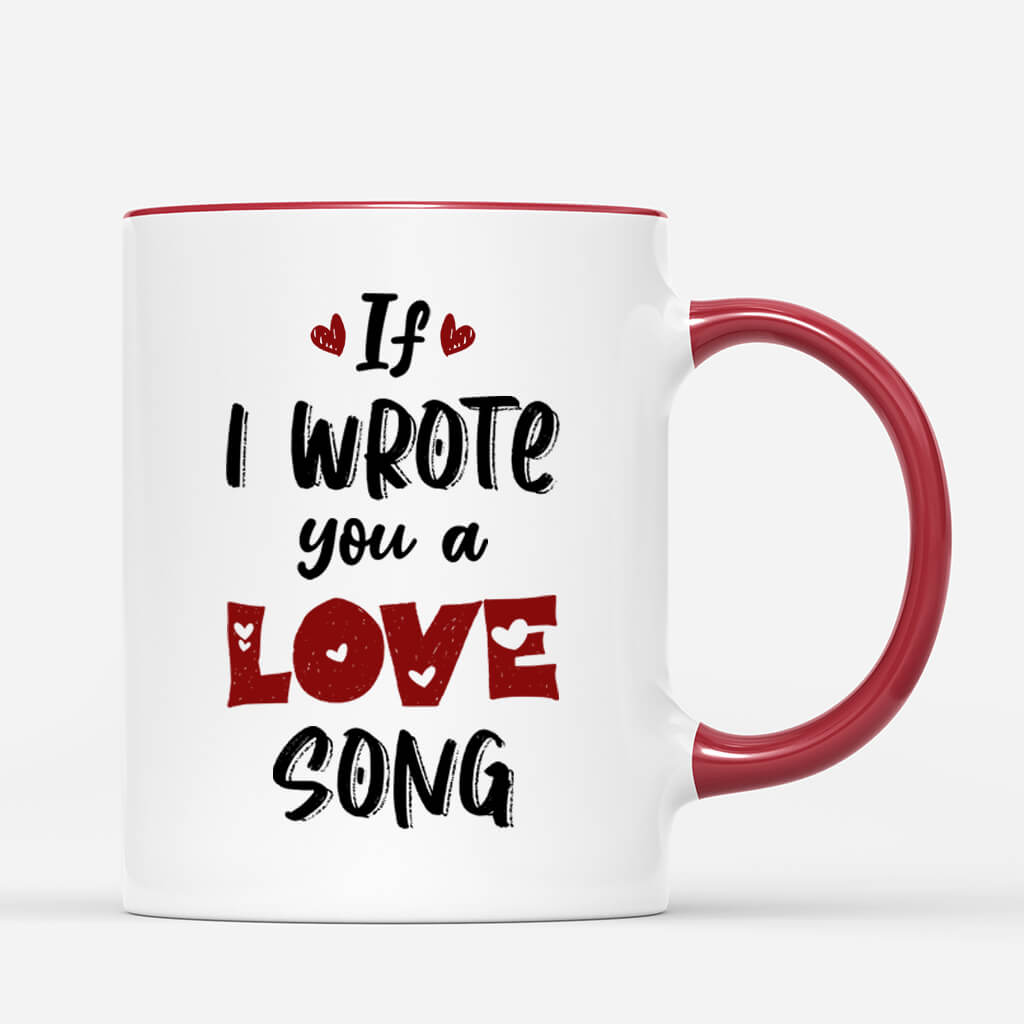 Personalised If I Wrote For You a Love Song Mug