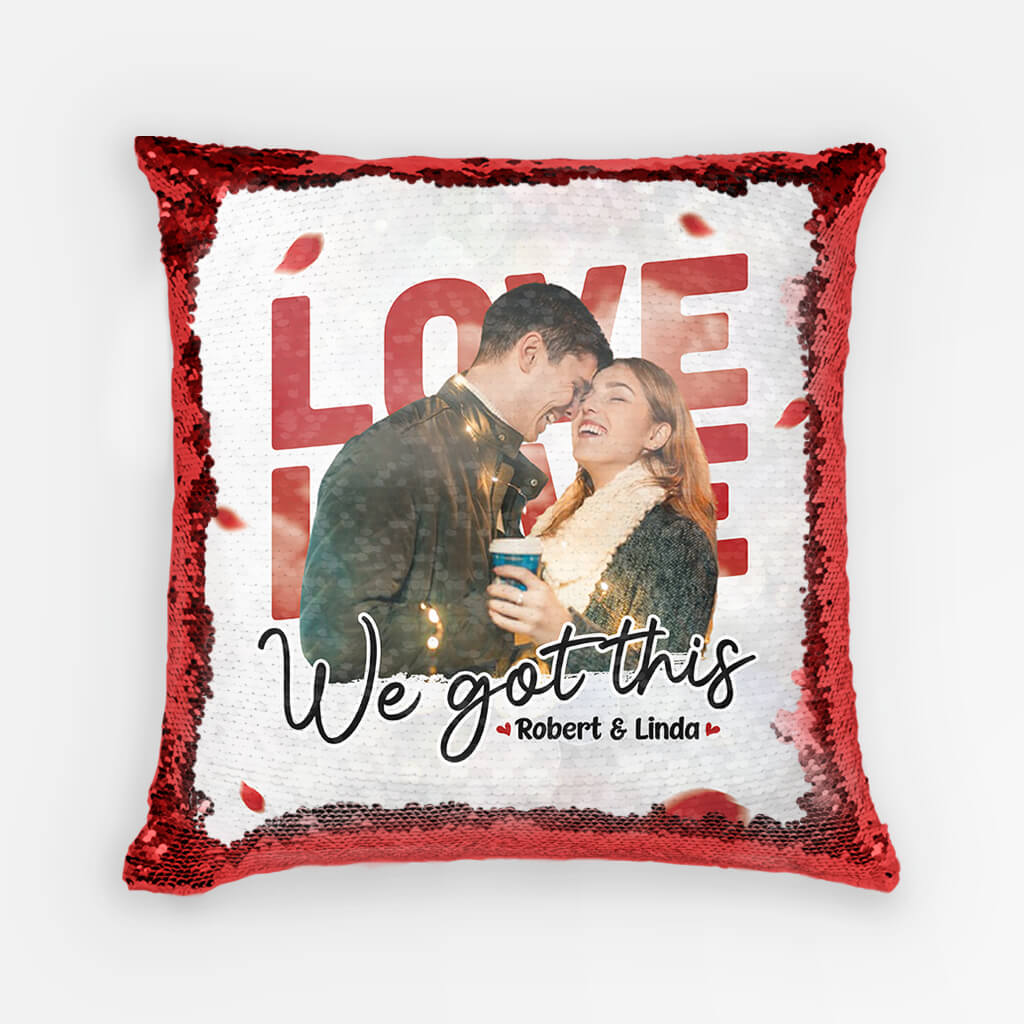Personalised We Got This One Sequin Pillow