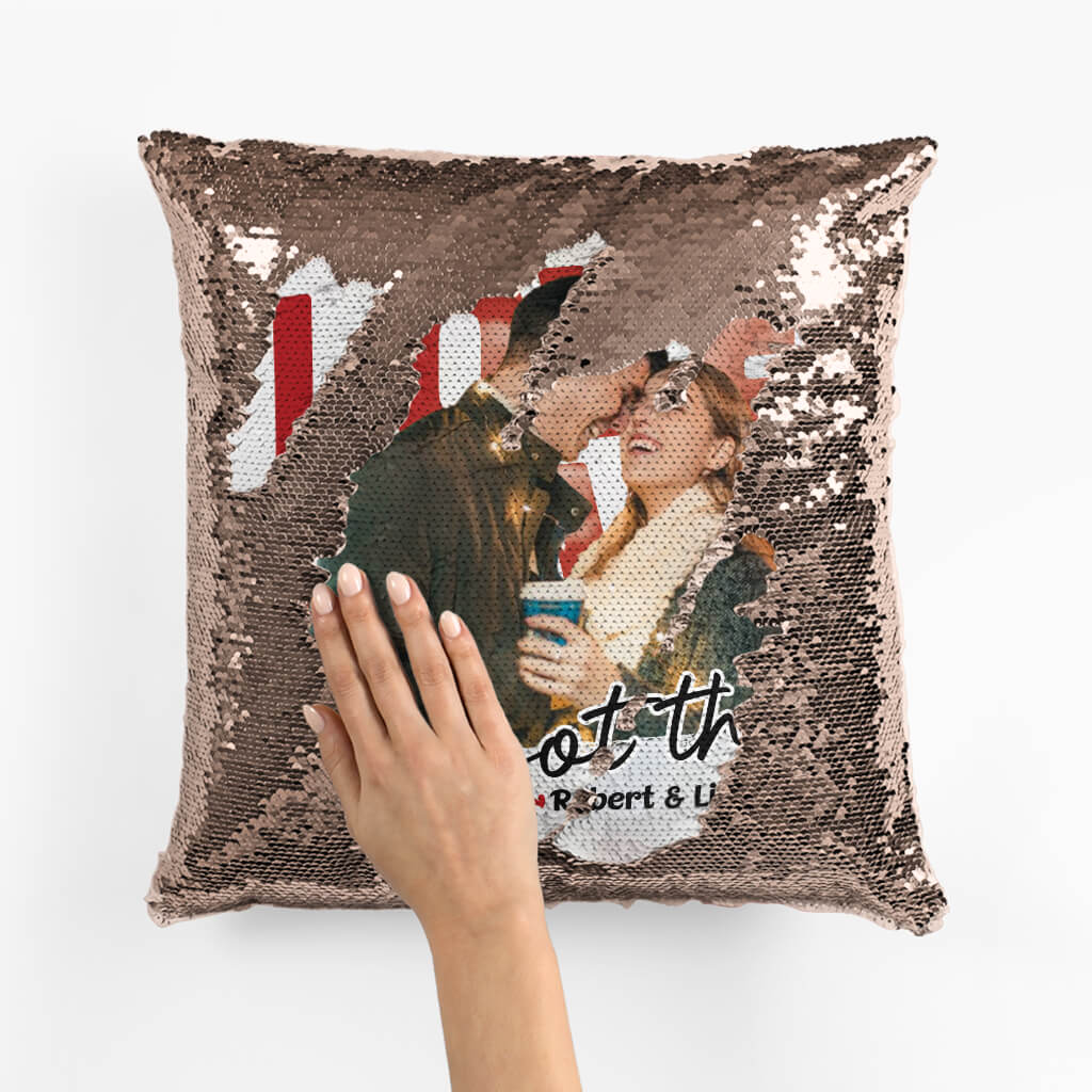 Personalised We Got This One Sequin Pillow