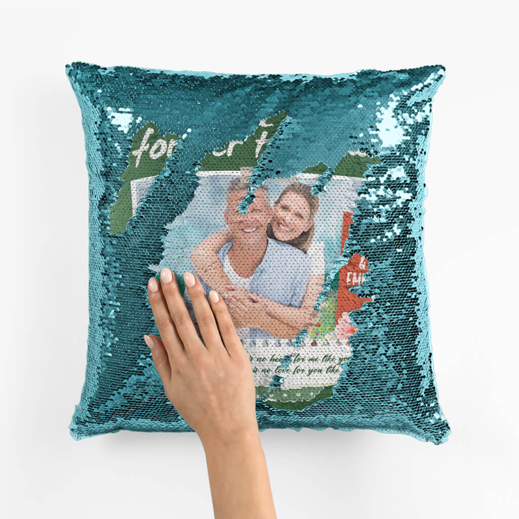 Personalied Be Forever Together Sequin Pillow