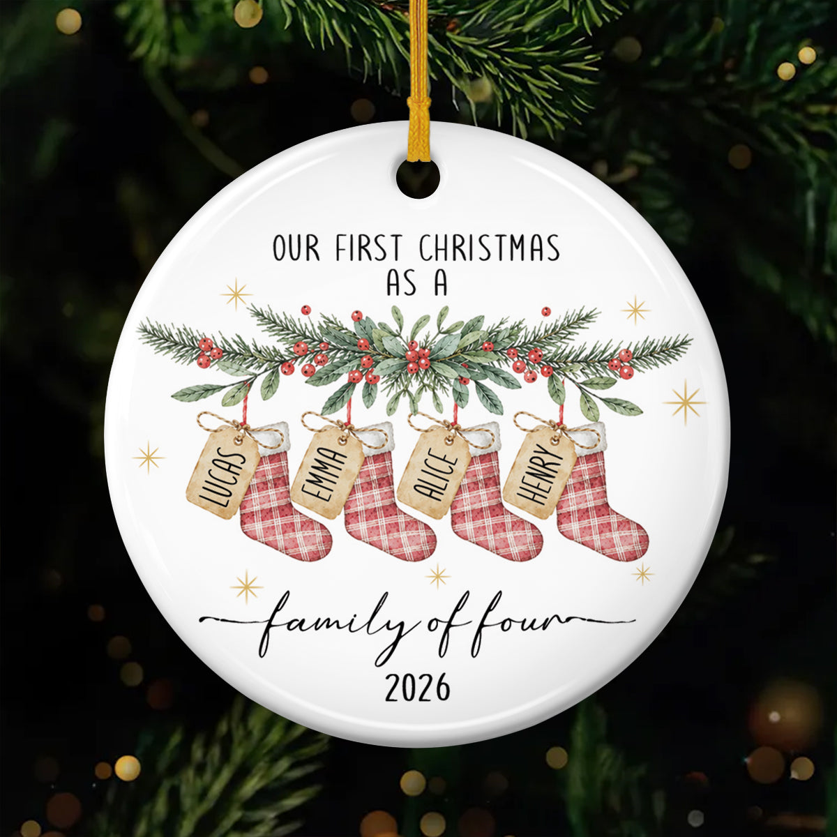 18149OH ProCeramicOrnament CouUK RnDNone IdeHa NicFamily