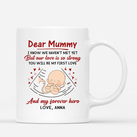 1837MUK1 personalised our love is so strong mummy mug