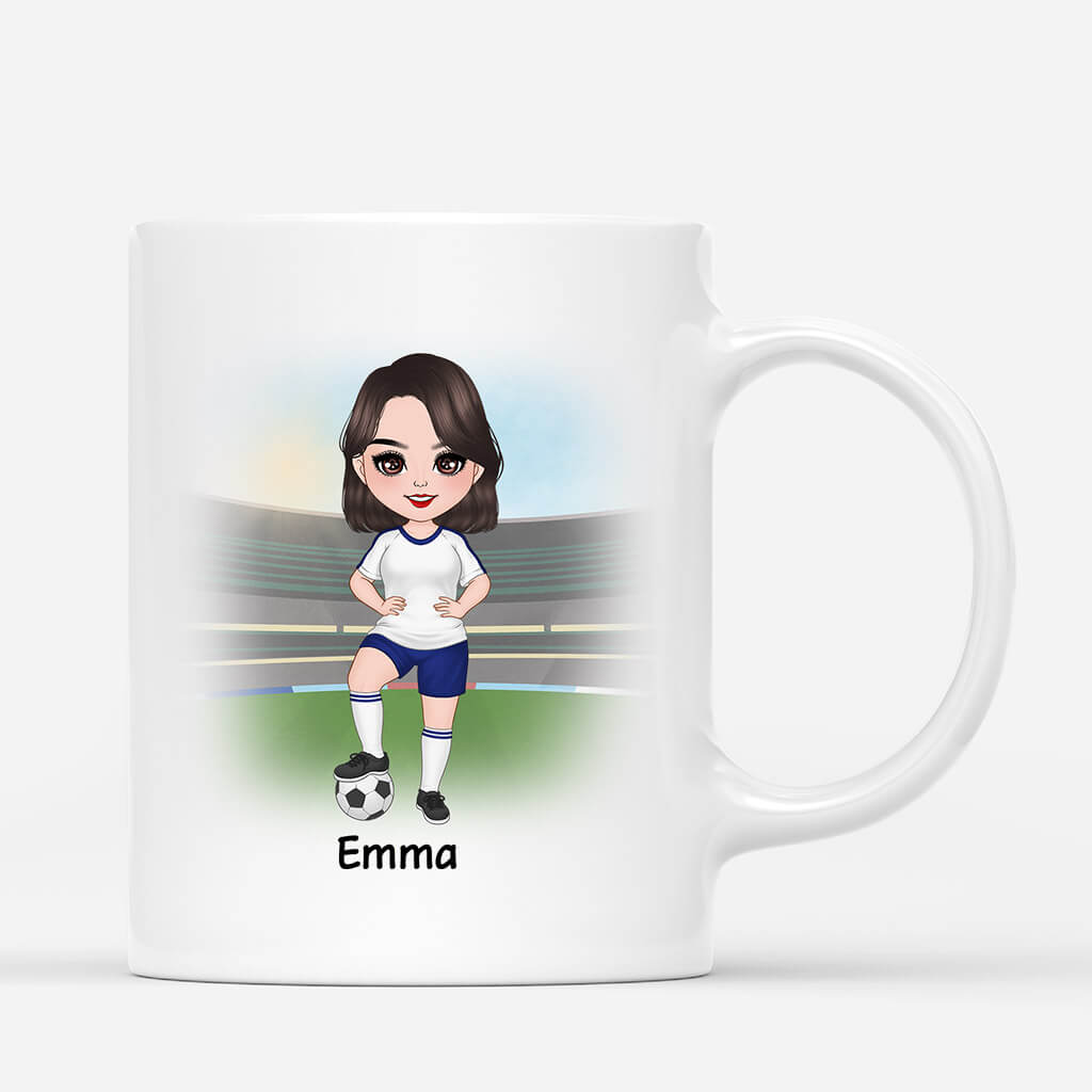 Personalised Best Football Mum Mug