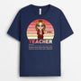 1845AUK2 personalised vintage teacher t shirt