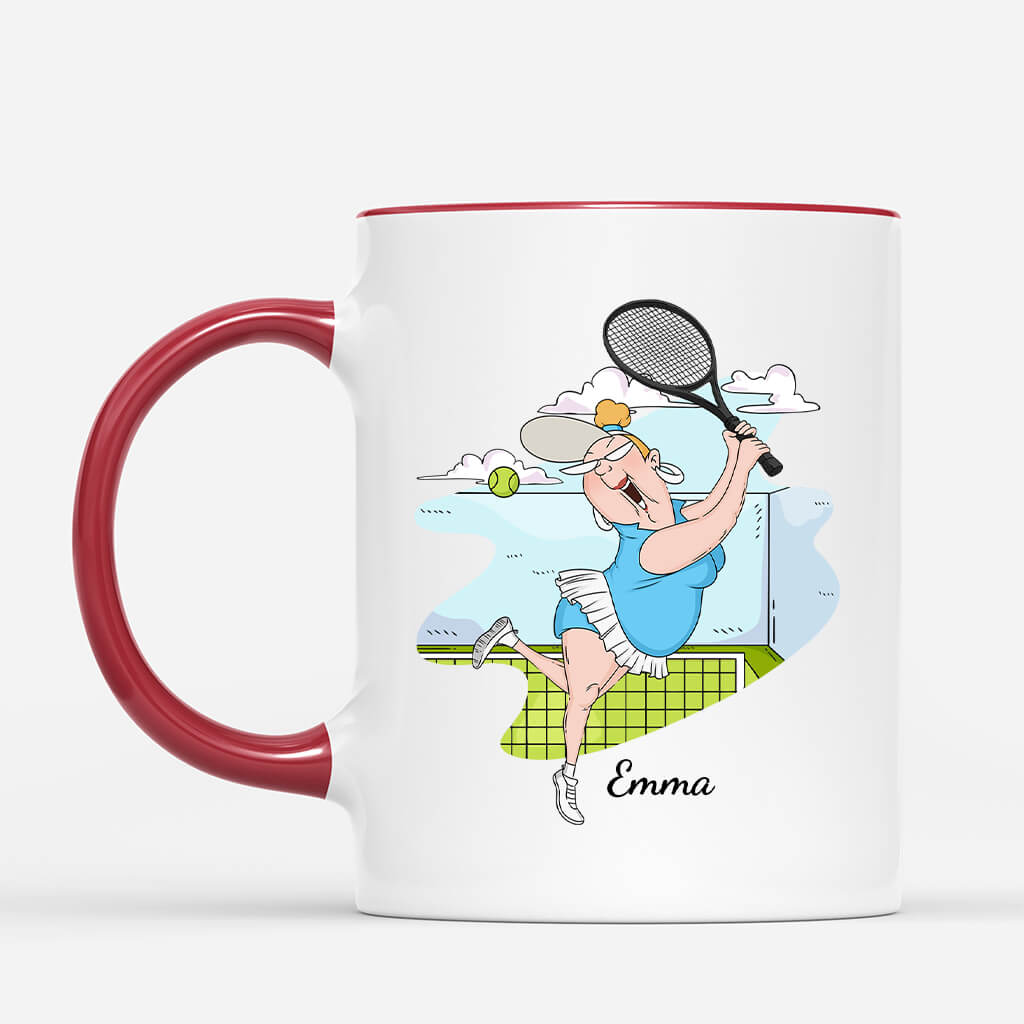 Personaslied Never Underestimate An Old Lady With A Tennis Racquet Mug