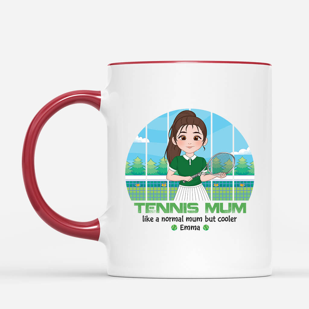 Personalised Tennis Mum, A Normal Mum But Cooler Mug